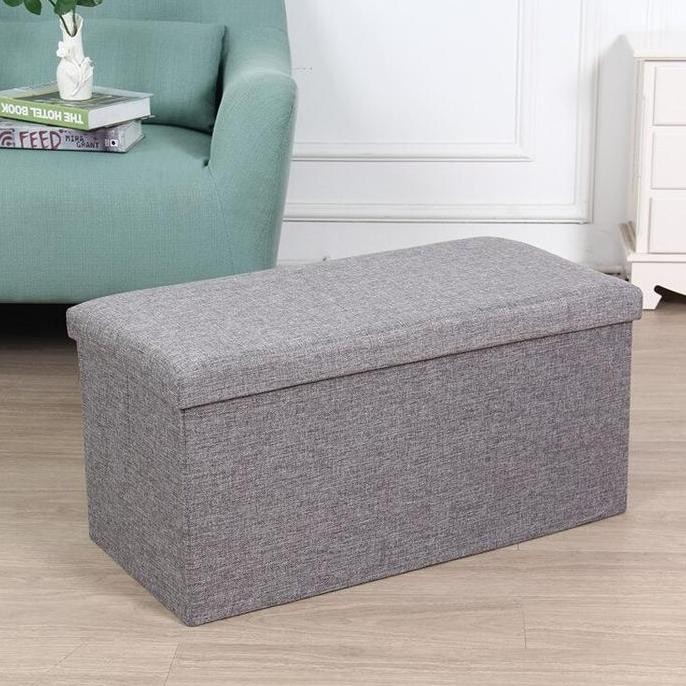 

Terlaris Sofa Kotak Penyimpanan Barang Foldable Storage 76 X38 X38 Cm - Gray