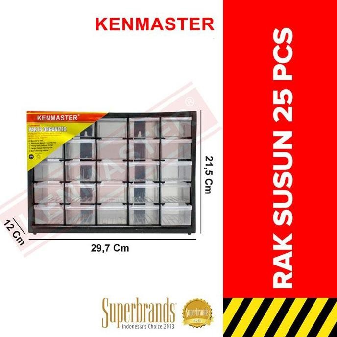 

Terlaris Kenmaster Rak Drawer 25 Susun