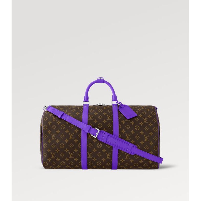 LOUIS VUITTON - LV Keepall Bandoulire 50 - Violett - Tas Gym Travel Original Product