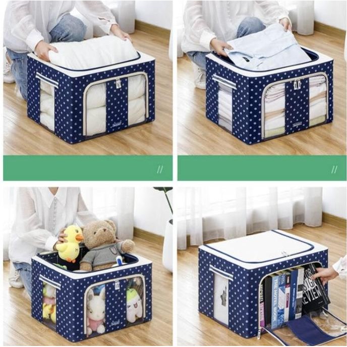 

Terlaris Storage Box 66 Liter Multifungsi / Tempat Penyimpanan Pakaian Handuk
