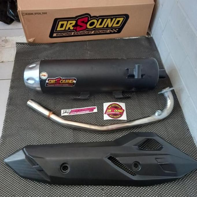 Knalpot copy cms dr sound gen 1 fullset pnp honda pcx 160 vario 160
