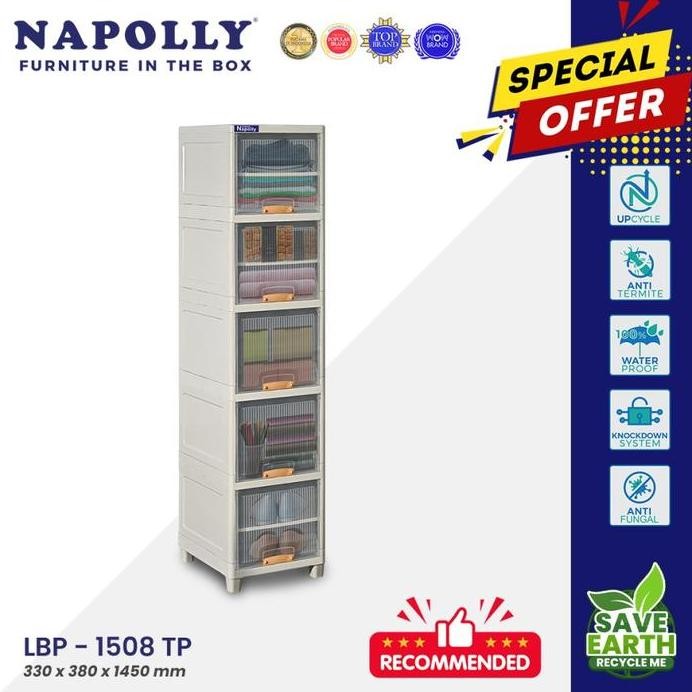 

Terlaris Napolly Locker Box Susun 5 Tingkat Lbp 1508 Tp Puma Lemari Laci Container Box Drawer Plastik Pintu Lipat Transparan Storage Multifungsi