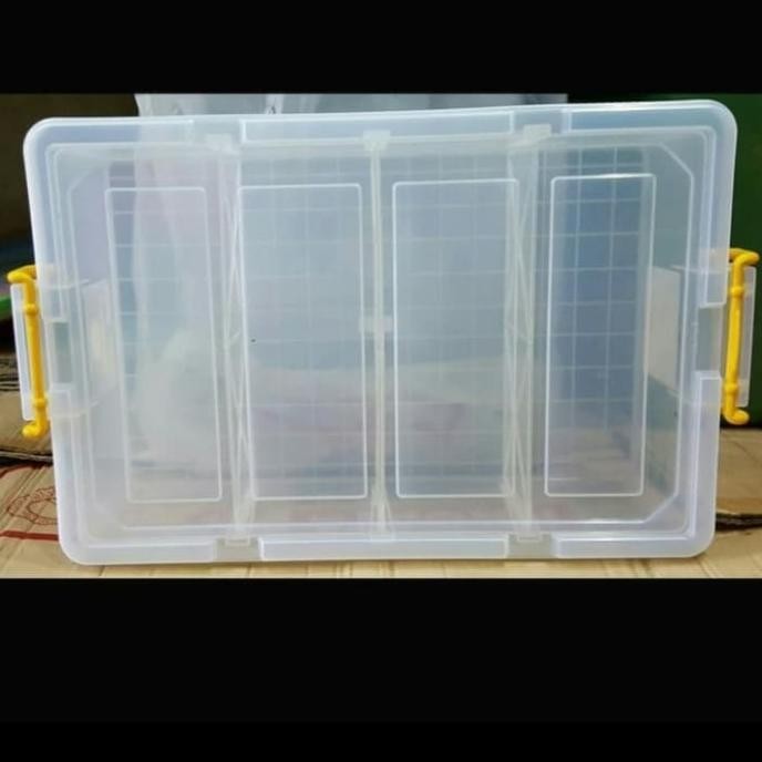 

Terlaris Container Box / Kotak Sekat 4 Sip 136 Shinpo Patriot Cb 19 Liter