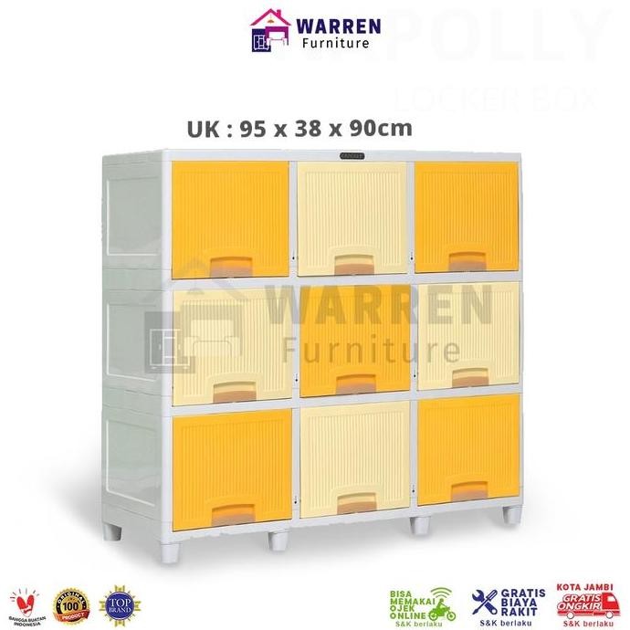 

Terlaris Locker Box / Loker Box Lemari Plastik / Meja Tv Serba Guna Plastik Rak Serbaguna Lemari Pakaian 3 Tingkat
