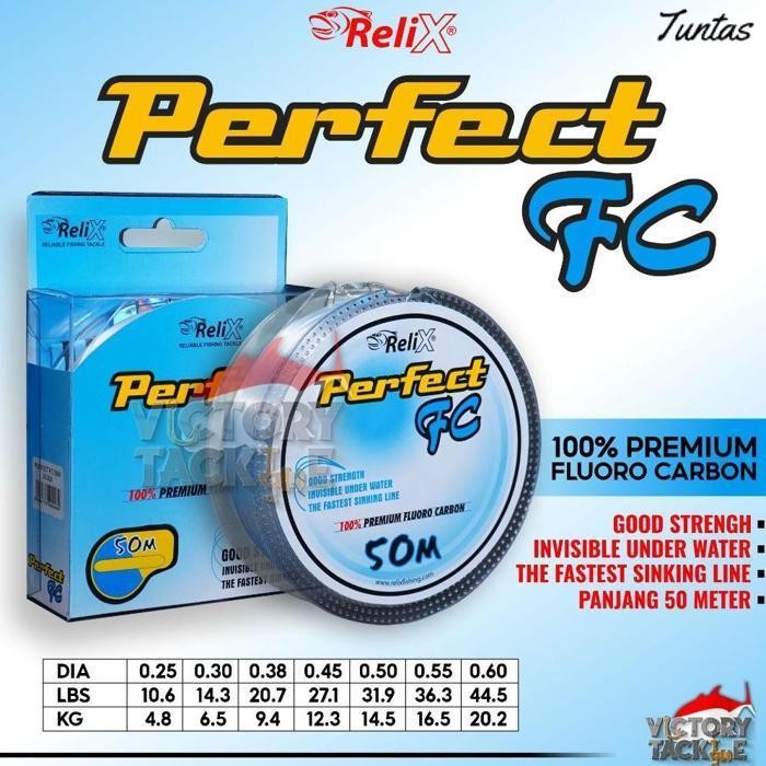 Promo Extra Bonus | Relix Perfect Fluorocarbon Fc Senar Pancing Benang Leader