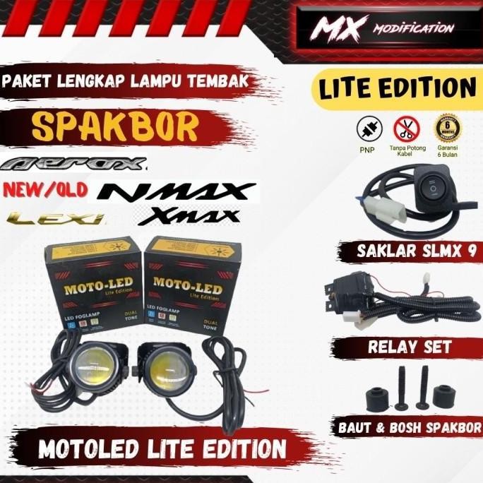 Paket Lengkap Lampu Tembak SPAKBOR Aerox , Nmax ,New Nmax 2020 , Lexi , XMax Motor
