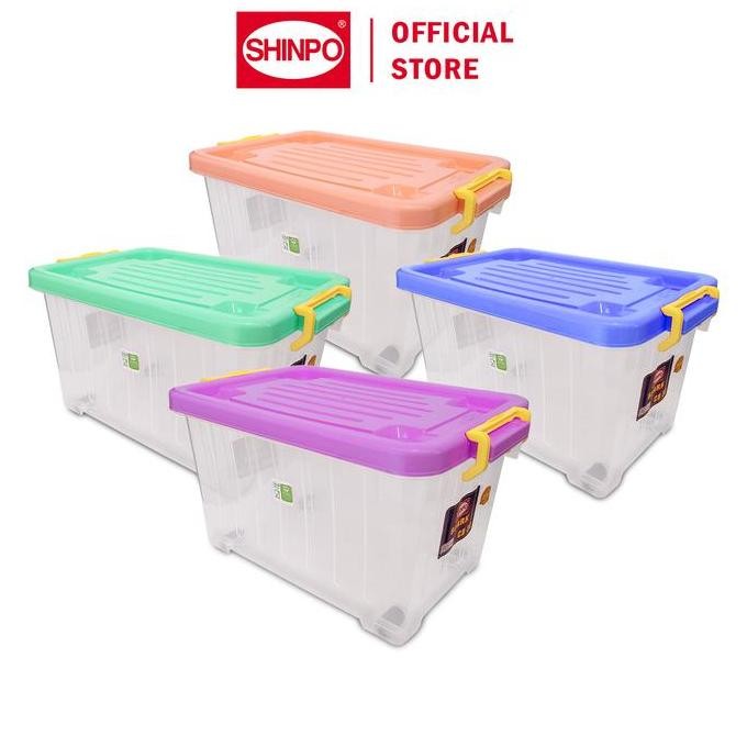 

Terlaris Shinpo Kontainer Plastik Dengan Roda Spark Container Box Kotak Penyimpanan Spo-Sip-110-Cb-30