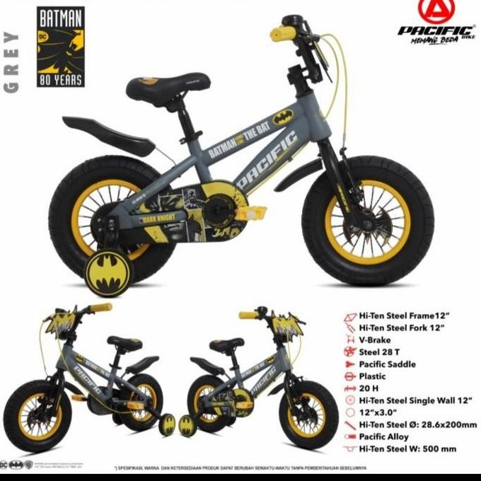 TERMURAH - Sepeda Anak BMX 12 Pacific Batman
