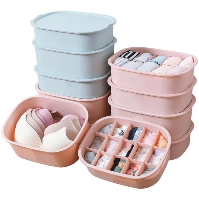 

Terlaris Underware Storage Box Isi 3 Pcs Tempat Penyimanan Pakaian Dalam