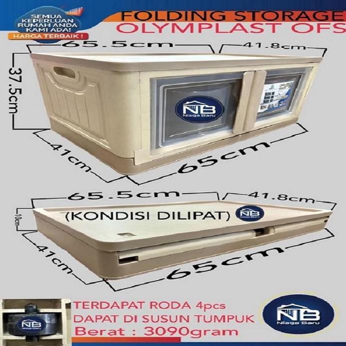 

Terlaris Olymplast Folding Storage Ofs Box Plastik Penyimpanan Lemari Plastik