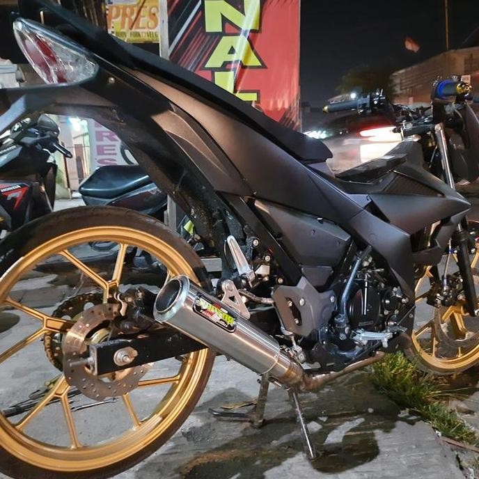 Leheran Stainless Satria Fu Fi Injeksi Orinal Raptor