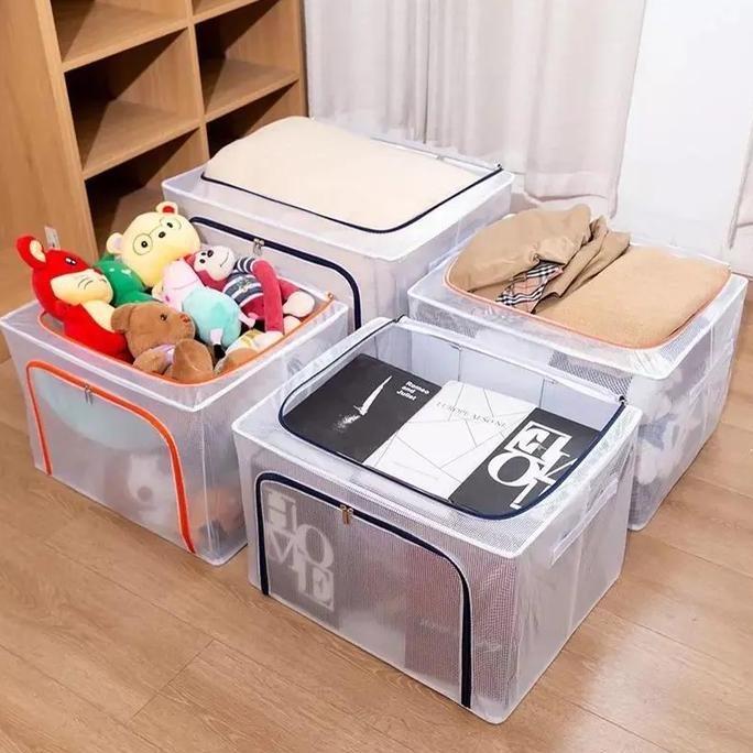 

Terlaris Storage Box Multifungsi Tempat Penyimpanan Pakaian 24L 66L 100L