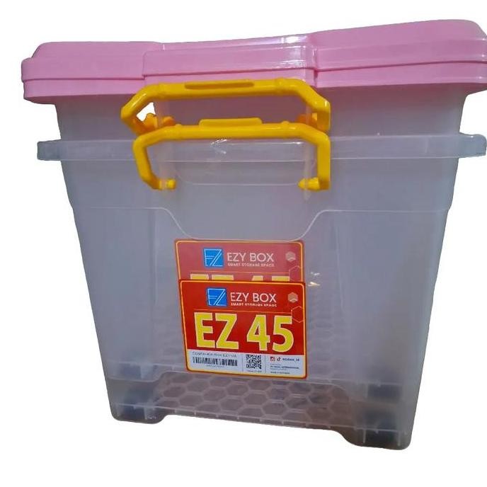 

Terlaris Container Ezy Box 45 Liter Merk Vindo / Kotak Penyimpanan Barang Multi Storage Box Plastik