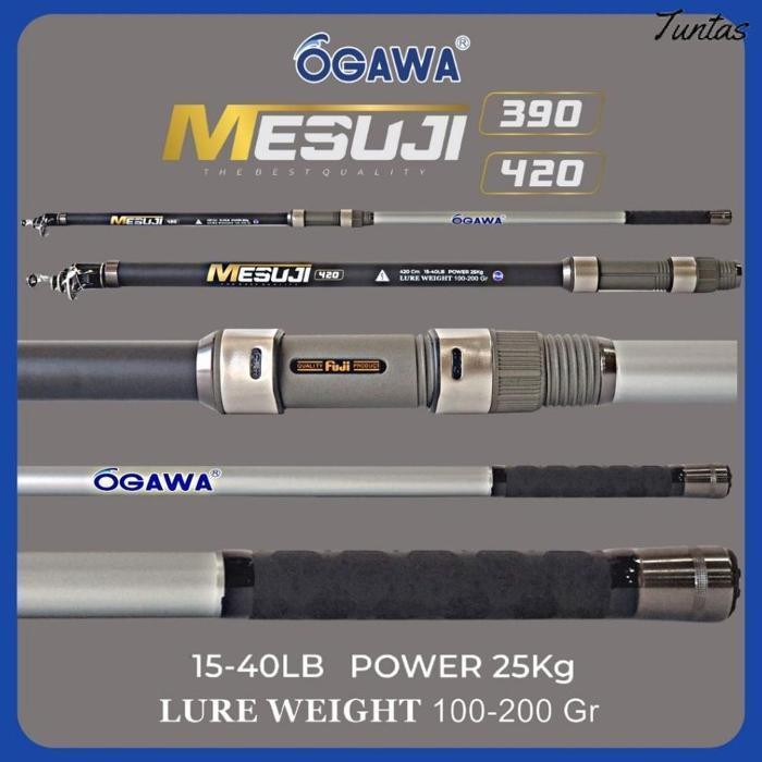 Promo Ogawa Mesuji Joran Pasiran Pantai Antena Panjang 360 390 420 Surf Fishing Rod