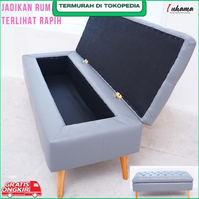 

Terlaris Sofa Bench Minimalis Storage Box Tempat Penyimpanan Furniture Perlengkapan Rumah Kain Kulit Oscar
