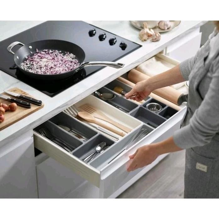 

Terlaris Sekat Laci 10 Pcs Drawer Organiser Set Kotak Laci Dapur Sendok