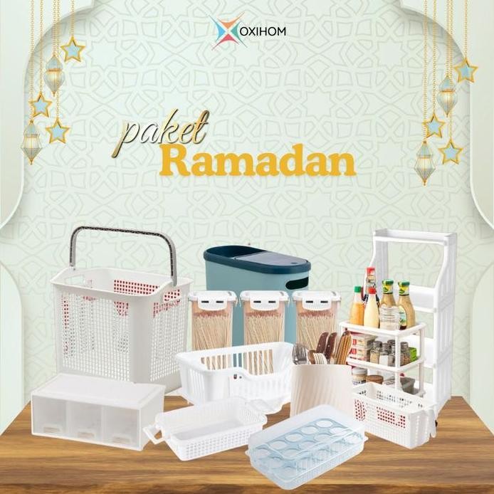 

Terlaris [ Paket Spesial Ramadan ] Oxihom Storage Penyimpanan Serbaguna Food Glass Kotak Makan Lunch Box Toples Dapur Kamar Mandi