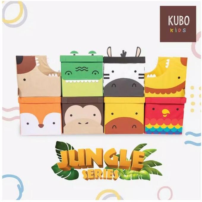 

Terlaris Kubo Kids - Kotak Penyimpanan Mainan Anak Animal Box Storage 35X35X35