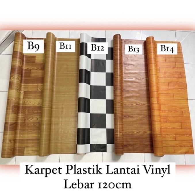 [Expert] Karpet Plastik Lantai Vinyl (lebar 120cm) Meteran / Perlak Taplak Meja