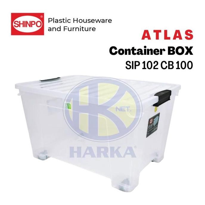 

Terlaris Atlas Container Box Transparant 100 Liter | Boks Plastik Bening Shinpo - Cb 100 Sip 102 | Kotak Penyimpanan Serbaguna