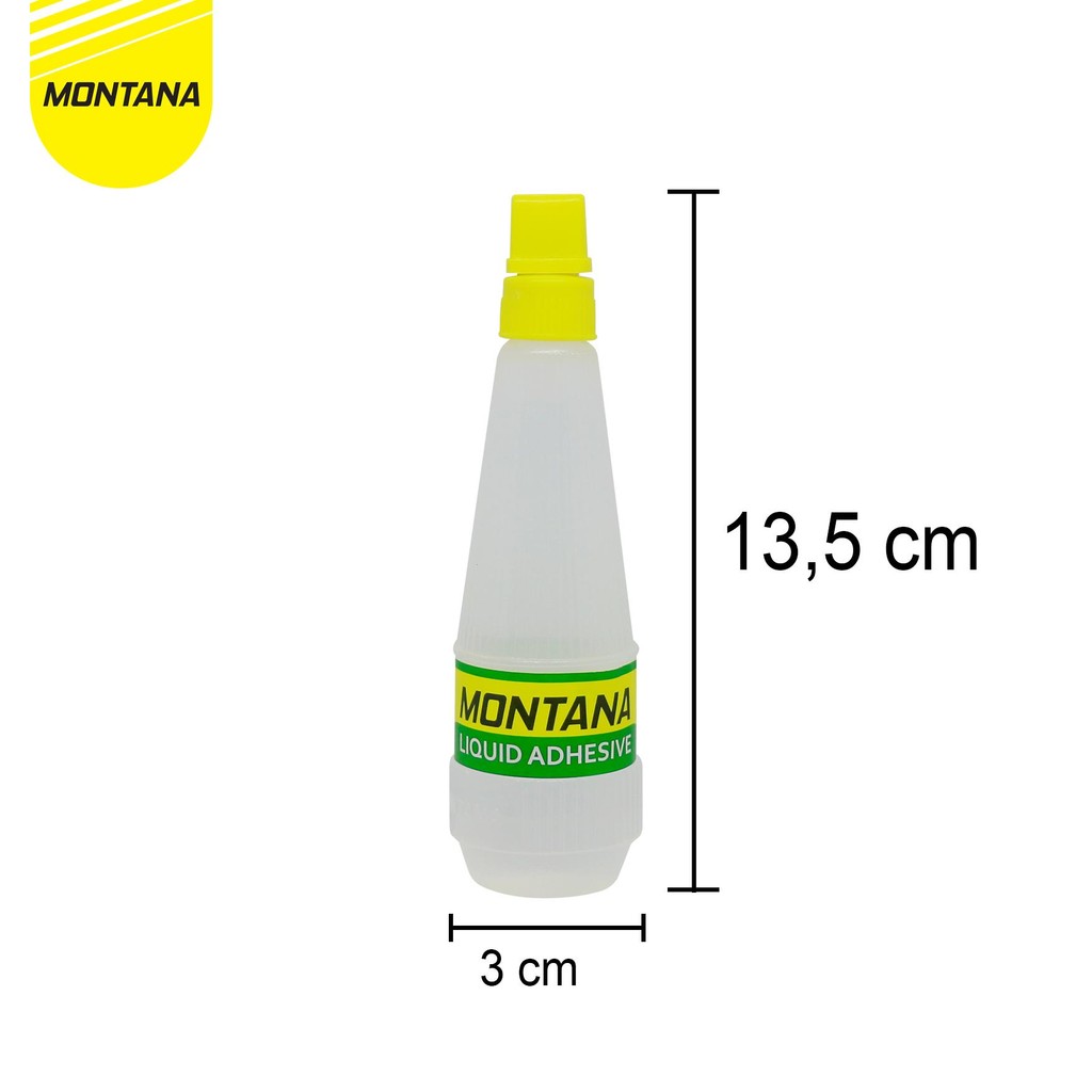 

MONTANA GLUE LEM POVINAL SEDANG 75ML LIQUID ADHESIVE UNTUK SLIME SERBAGUNA TG-112/BOX