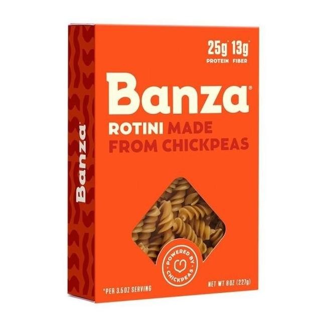 

Banza Chickpea Pasta Rotini 227 Gram High Protein Low Glycemic Vegan