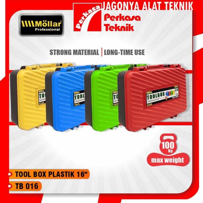 

Terlaris Mollar Tb016 Kotak Peralatan Dan Perkakas Plastik 16" (40.7 Cm) Toolbox Strong Material