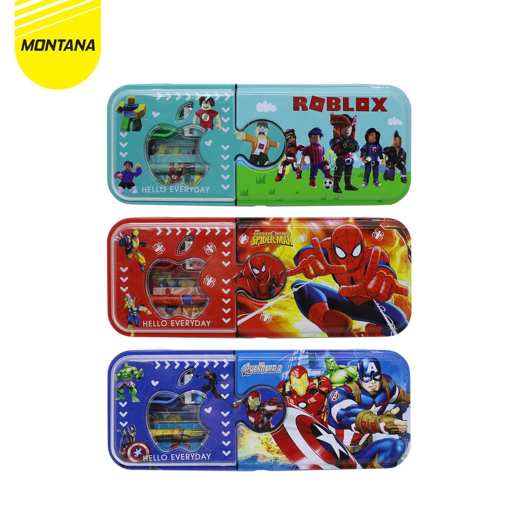 

MONTANA KOTAK PENSIL 21X8.2X3 CM PENCIL CASE STUDY SET TEMPAT ALAT TULIS 4318