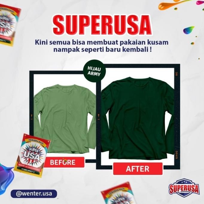 

[Expert] Wenter SUPER Pekat - Pewarna Tekstil - Wenter USA Pewarna Kain