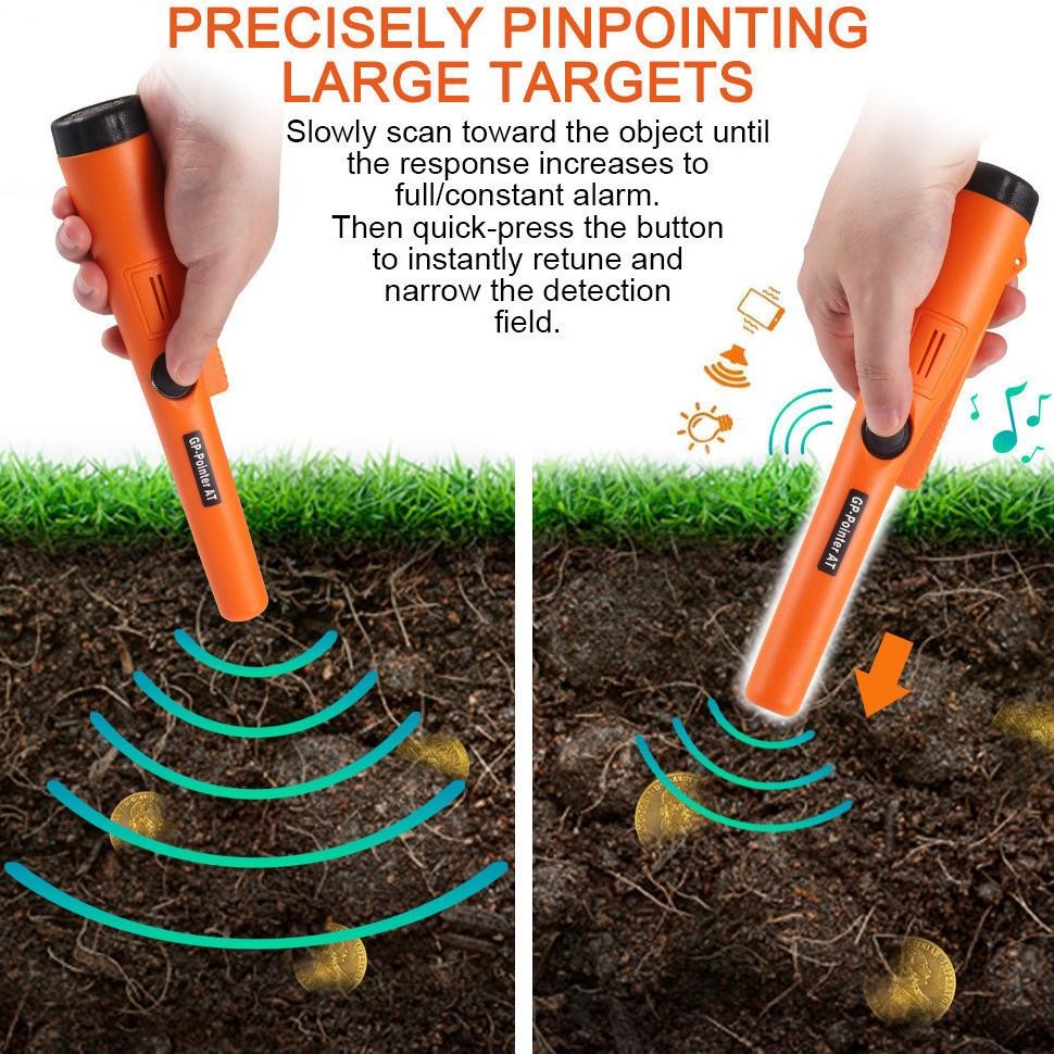 Carlosmomok12 Metal Detector Alat Pendeteksi Logam Emas / Alat Pendeteksi Emas / Gold Detector / Det