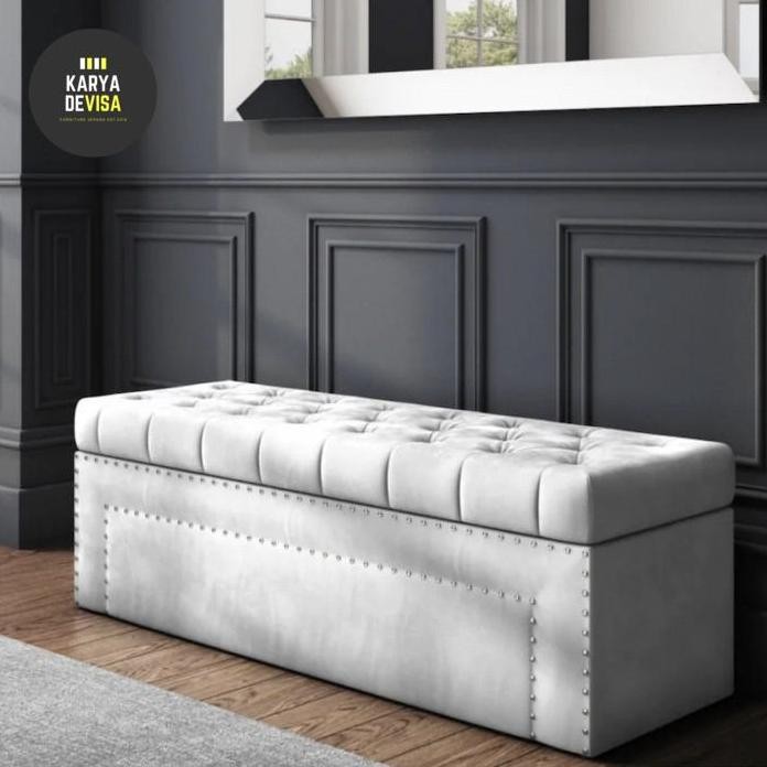 

Terlaris Large Ottoman Box With Storage / Stool Panjang Penyimpanan Barang