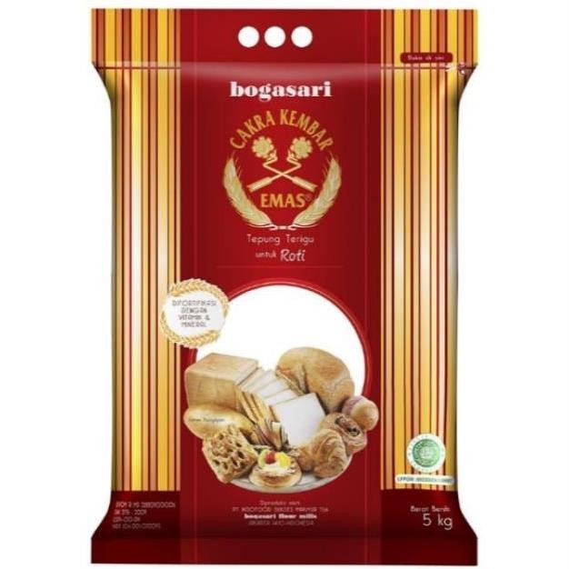 

(Expert) Tepung Premix Cakra Kembar Emas Bogasari Roti / Mantao / Oriental 5kg