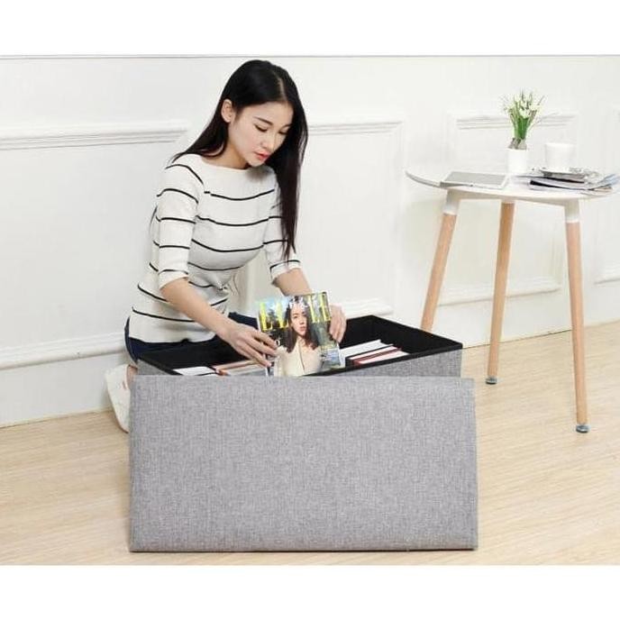 

Terlaris Sofa Kotak Penyimpanan Barang 50X30X30Cm - L170402 - Gray