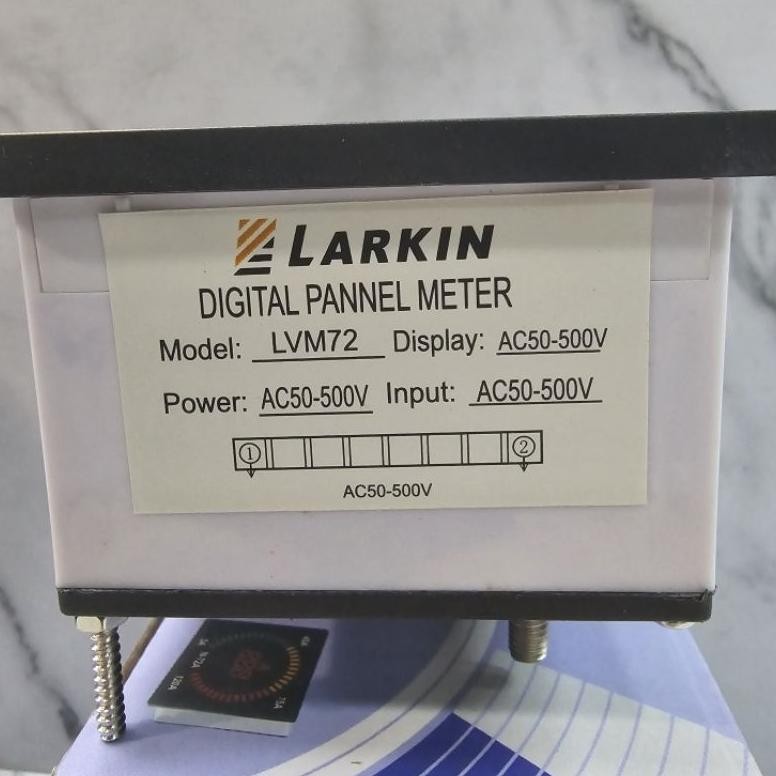 Carlosmomok12 Digital Volt Meter Lvm72 1Phasa Voltmeter Larkin Gercep