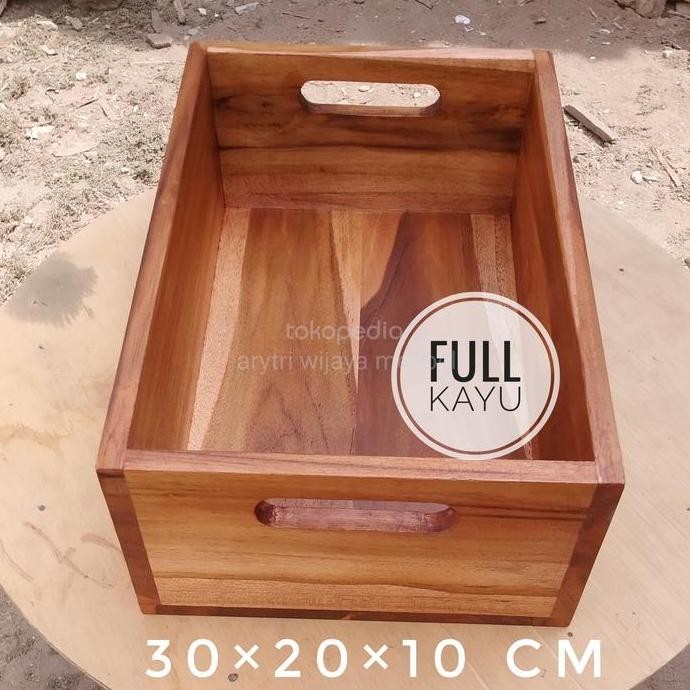 

Terlaris Kotak Kayu Dengan Handle Jati 302010 Cm Box Serbaguna Kayu Jati