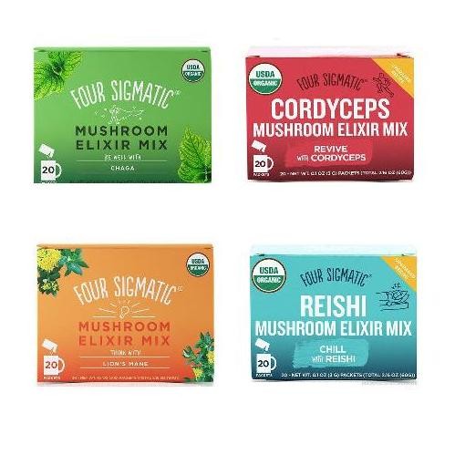 

Four Sigmatic Mushroom Elixir Cordyseps Chaga Lions Mane Reishi Sachet Maxie Store