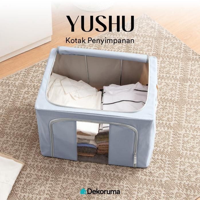

Terlaris Dekoruma Yushu Kotak Penyimpanan Lipat Dengan Zipper 66L