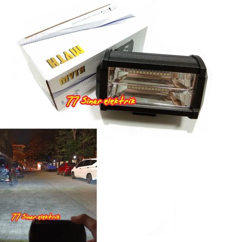 Lampu Tembak Sorot Led 24 Mata MYTH Cree Putih Lampu Tembak Led Motor Mobil 12 -24 Volt
