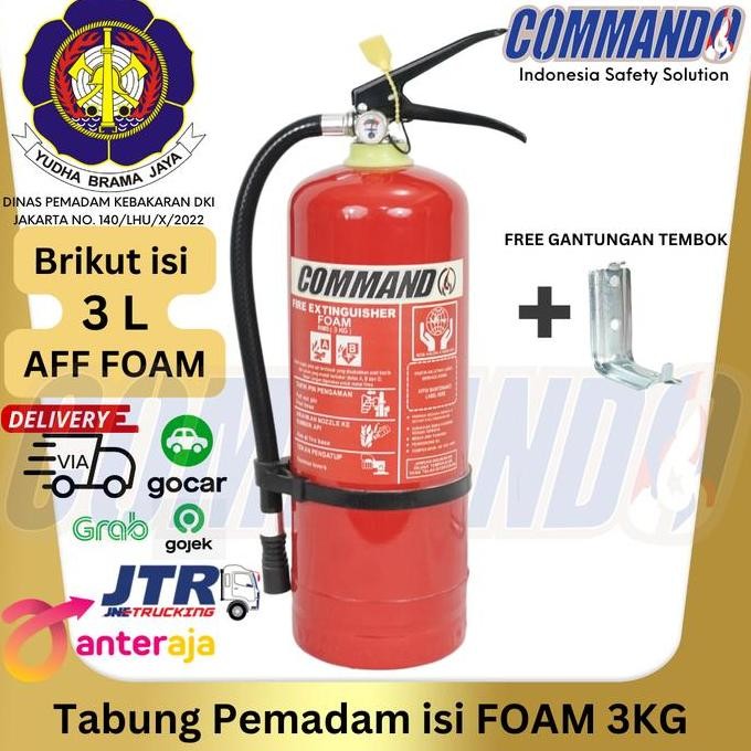 Premium APAR FOAM 3 KG COMMANDO / AFF FOAM 3 L / Komplit Set