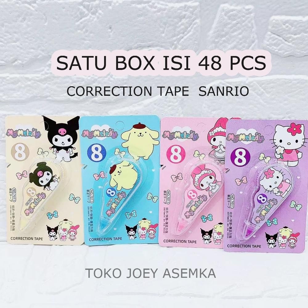 

CORRECTION TAPE SANRIO TIPEX PURIN KUROMI MELODY HELLO KITTY TIP-X TIPE-X