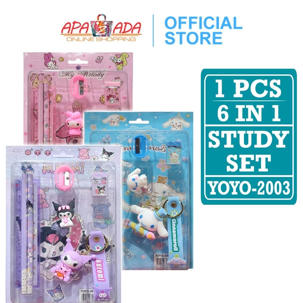 

Apazada - Paket Alat Tulis Set 6 in 1 Karakter Sanrio / Stationery Set Untuk Hadiah Anak Sekolah