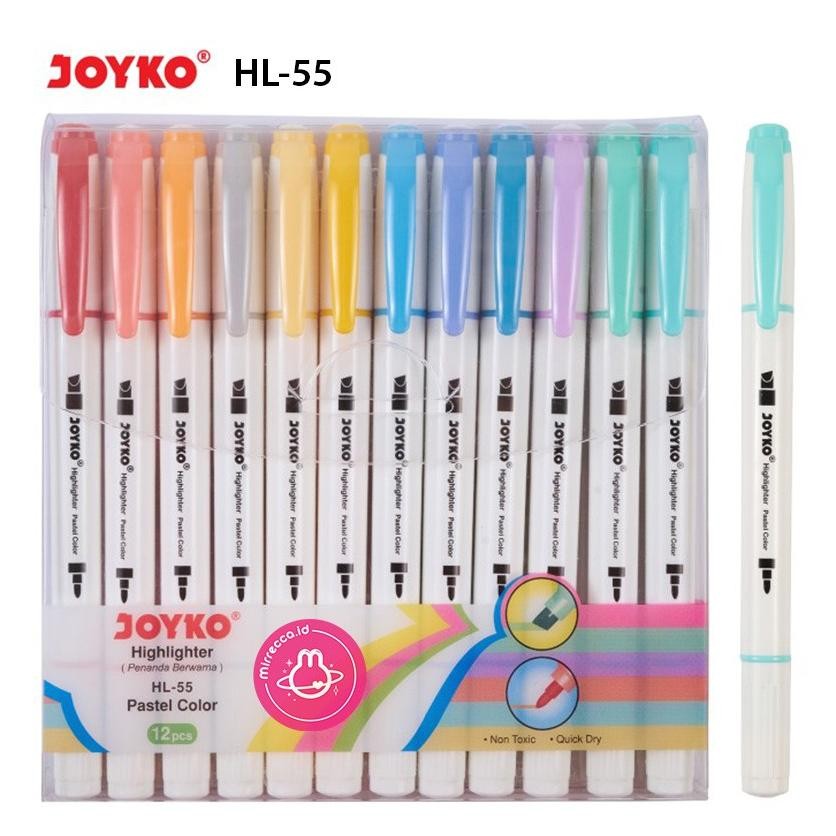 

JOYKO HL-55 - PASTEL COLOR TWIN TIP HIGHLIGHTER