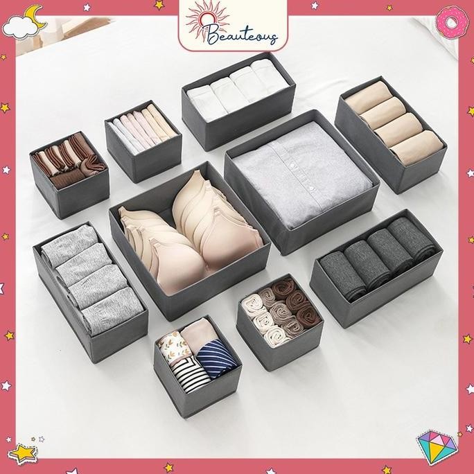 

Terlaris Box Organizer Penyimpanan Underware Pakaian Kaos Kaki Storage Lipat