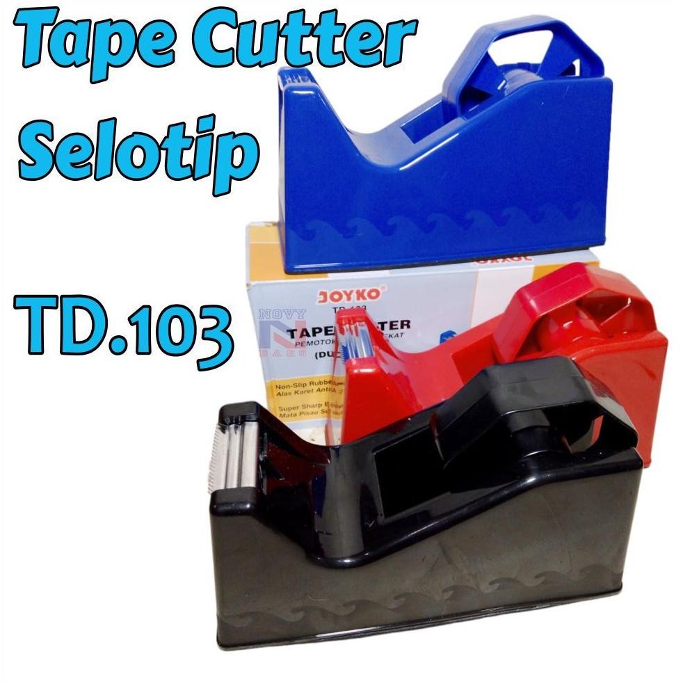 

Tape CUTTER Dispenser SOLATIP Tape Cutter Tempat Pemotong Lakban Isolasi Joyko TD 103 AST