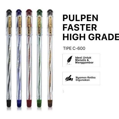 

Pulpen Faster C600 / Faster C600 / Pulpen C600 Faster / Pen Faster (Lusin)