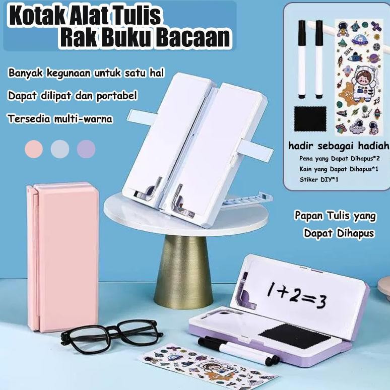 

LEMLINGERKotak Alat Tulis Rak Buku Bacaan Multi-fungsi Dengan Kotak Alat Tulis Papan Tulis Yang Dapat Dihapus Untuk Siswa Sekolah Dasar AST