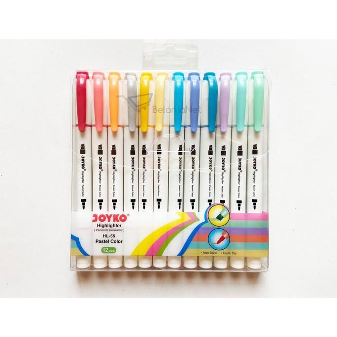 

Highlighter | Penanda Joyko Warna Pastel 1 Set 12 Color HL-55
