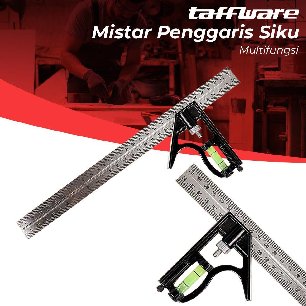 

Taffware Mistar Penggaris Siku Adjustable Angle Ruler Waterpass 305mm - ZEAST AST