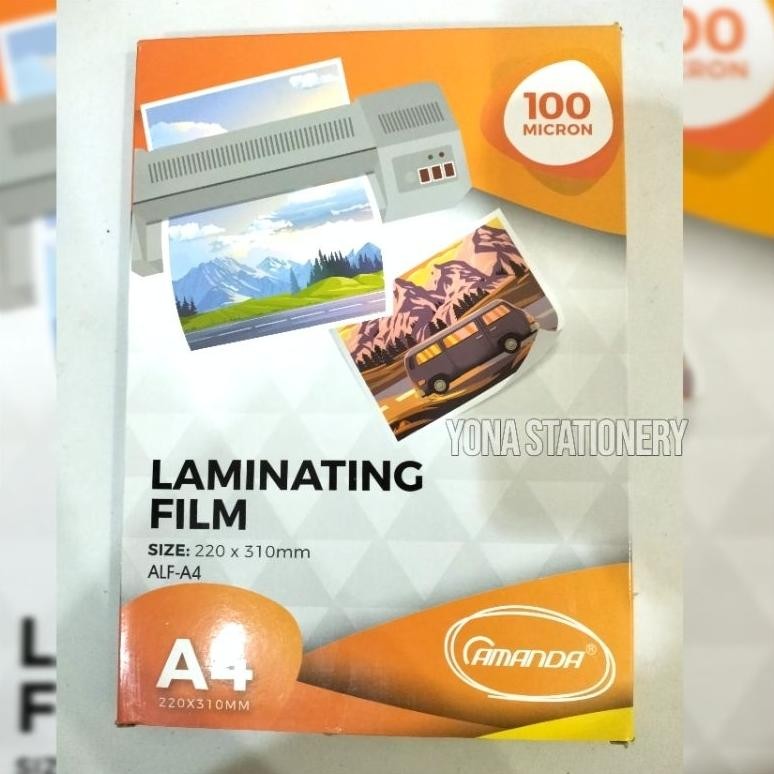 

Plastik Laminating Film F4 & A4 Amanda | 100 mikron AST