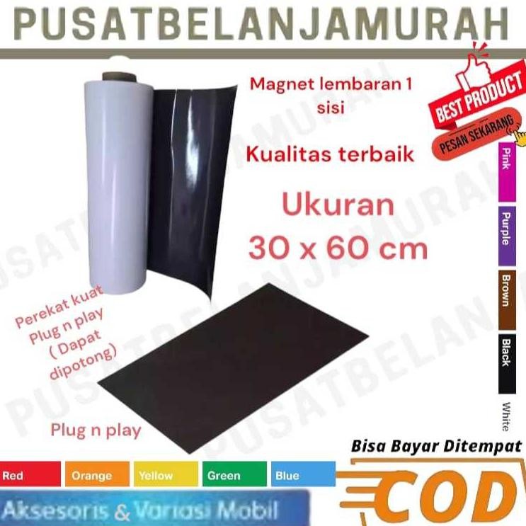 

Magnet Lembaran ukuran 30 x 60 cm Tebal 0,5mm sheet Magnet fleksibel magnit lembaran meteran AST